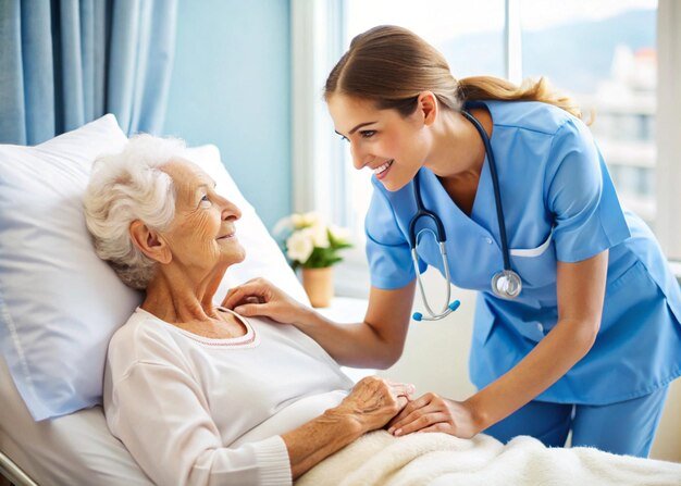 Healthcare Professional with Patient